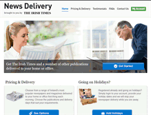 Tablet Screenshot of newsdelivery.ie